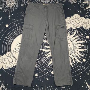 Wrangler Cargo Pants Mens 34x31 Gray Outdoor Utility Casual